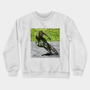 Orc Cyclist Bike Racing Fantasy Illustration Crewneck Sweatshirt